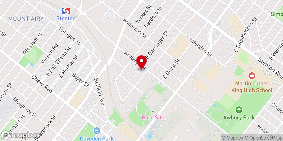 Map showing location of True Light Fellowship Church