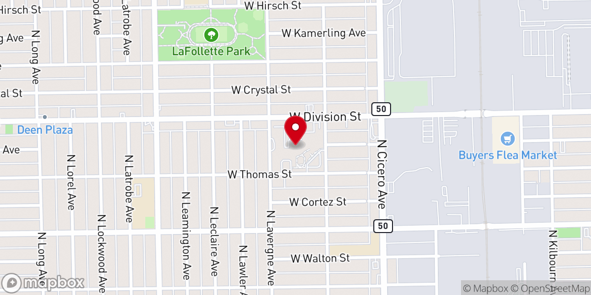 Map showing location of True Love Christian Church