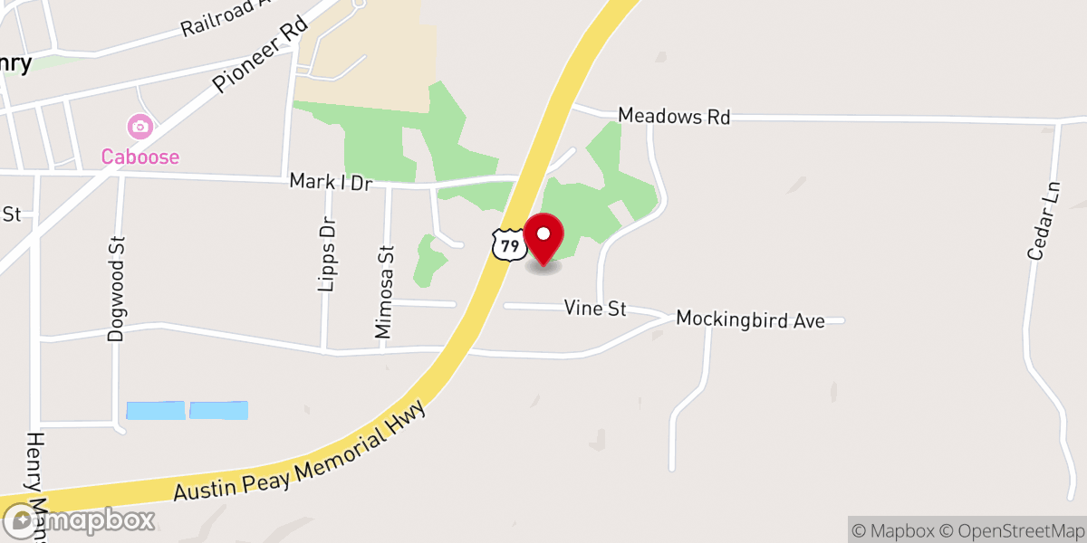 Map showing location of True Vine Deliverance Temple