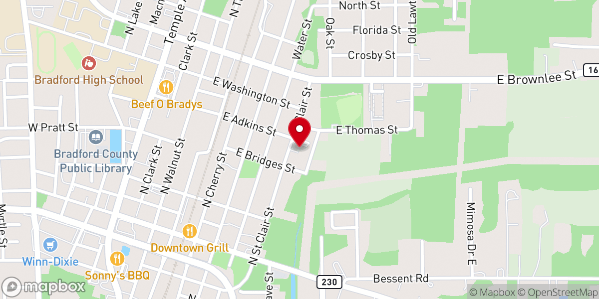 Map showing location of True Vine Outreach Ministry