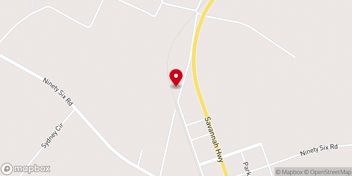 Map showing location of Turkey Branch Missionary Baptist Church