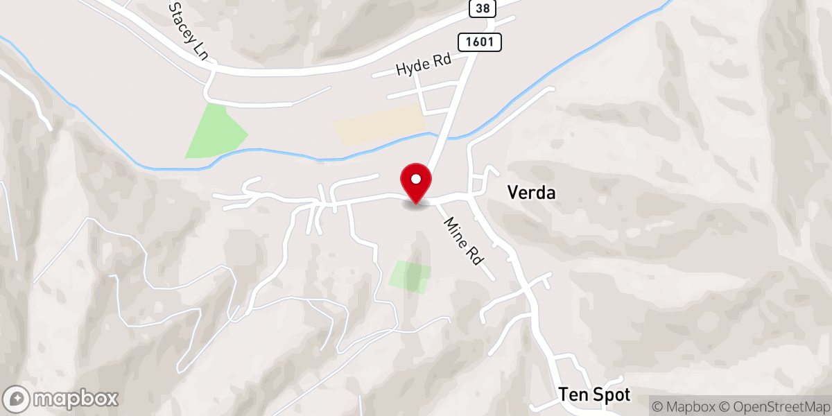 Map showing location of Turners Baptist Church