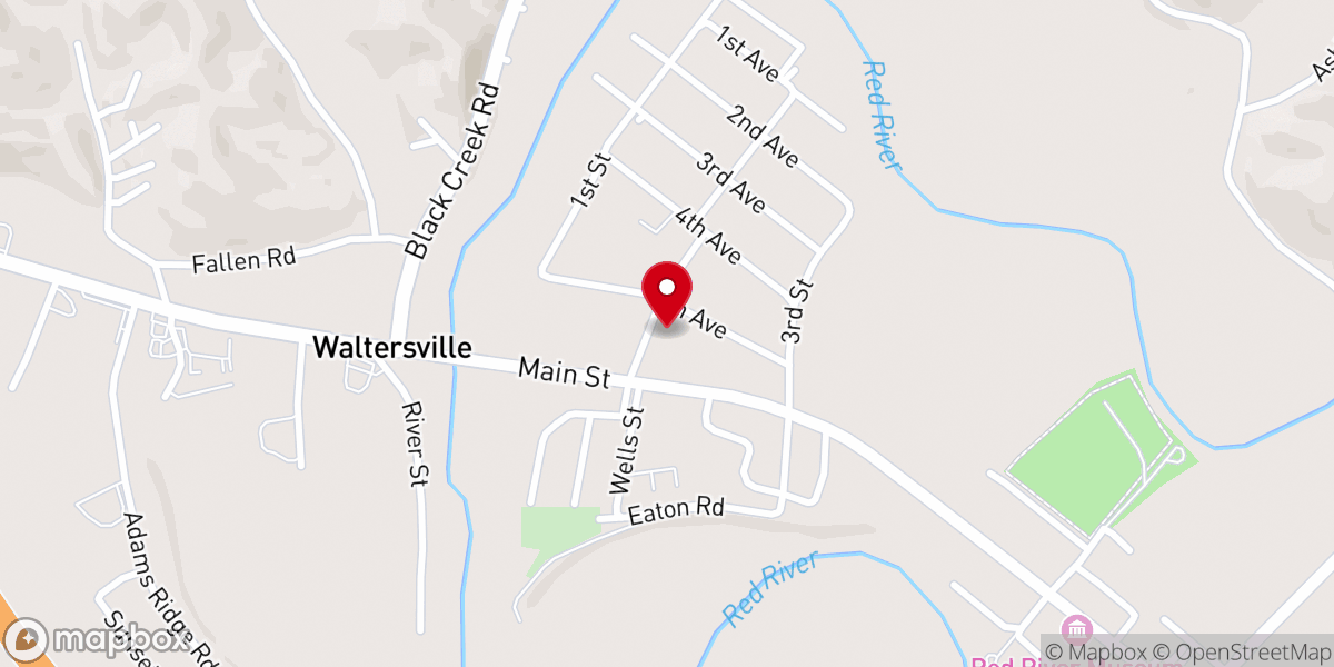 Map showing location of Turning Point Apostolic Church (UPCI)