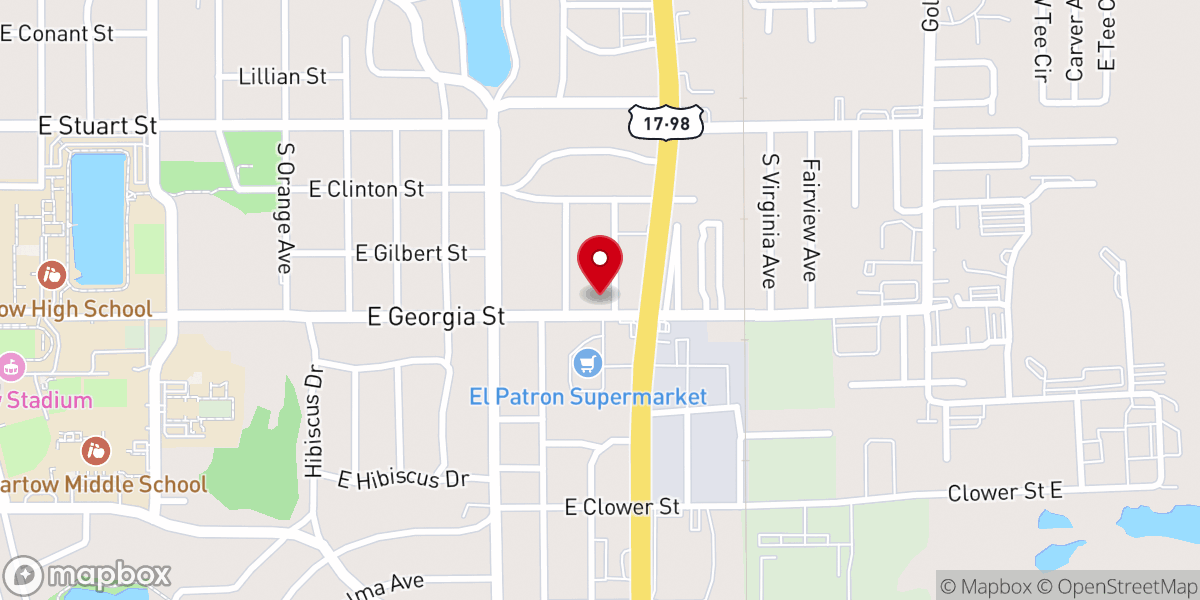 Map showing location of Turning Point Worship Center