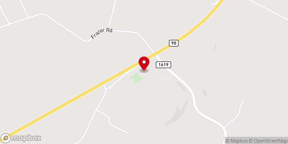 Map showing location of Tuttle Church