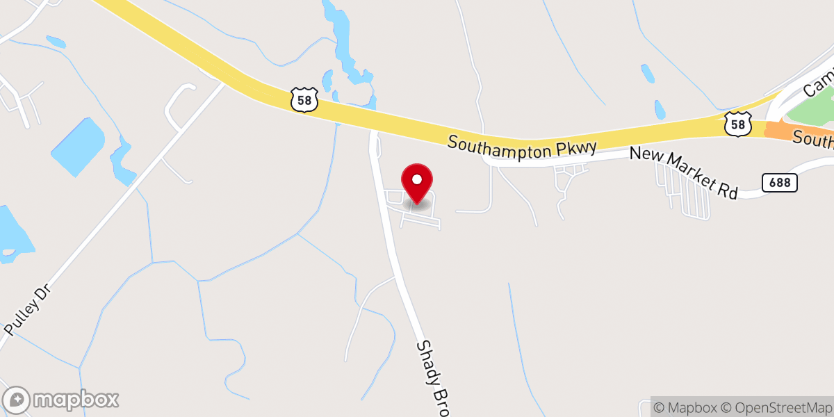 Map showing location of Unexpected Grace Ministries