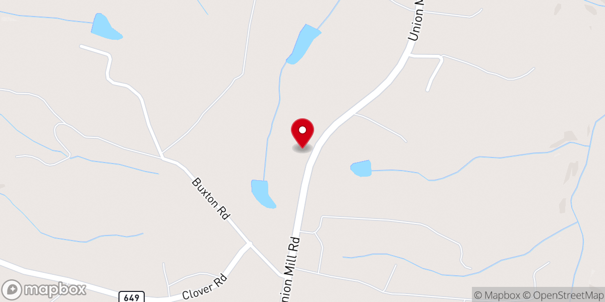 Map showing location of Union Gospel Chapel