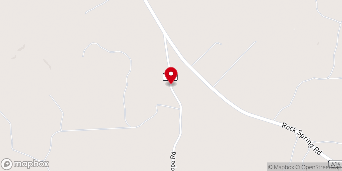 Map showing location of Union Hope Church