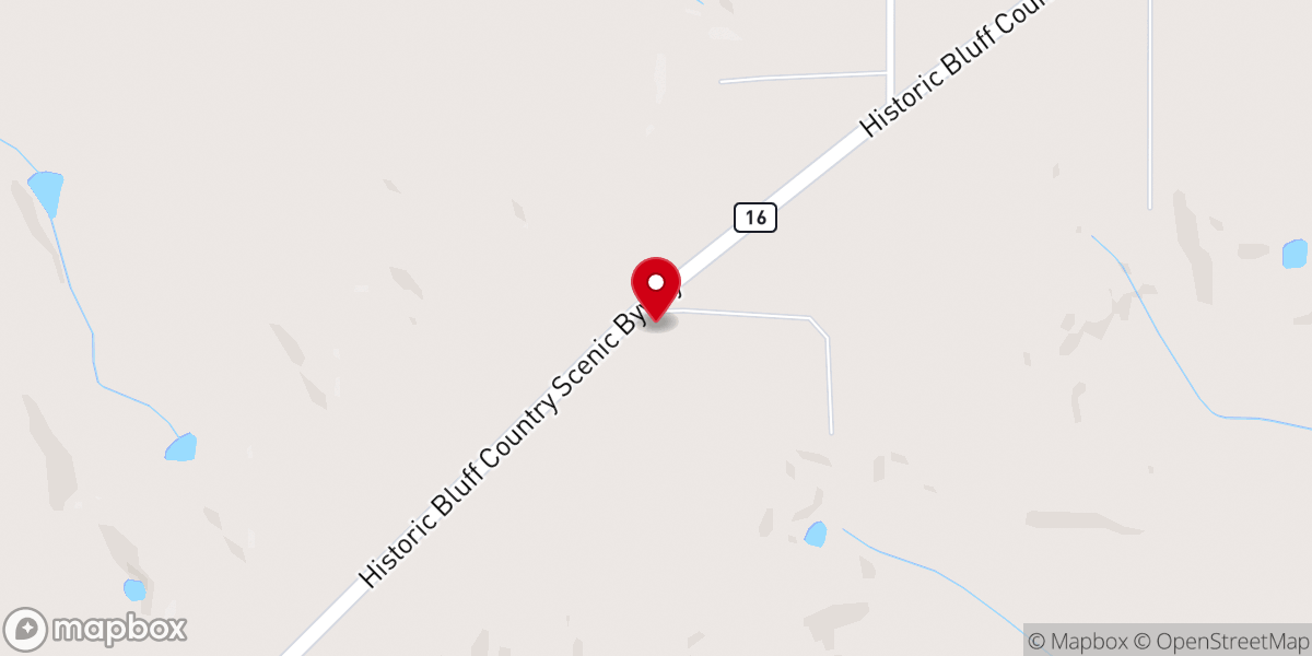 Map showing location of Union Prairie Lutheran Church