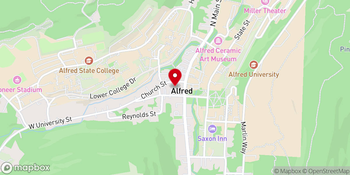 Map showing location of Union University Church