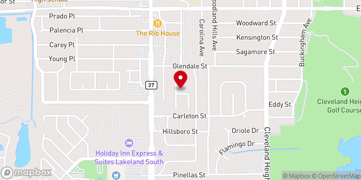 Map showing location of Unitarian Universalist Congregation