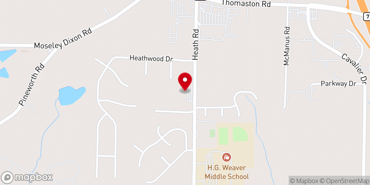 Map showing location of United Community Church