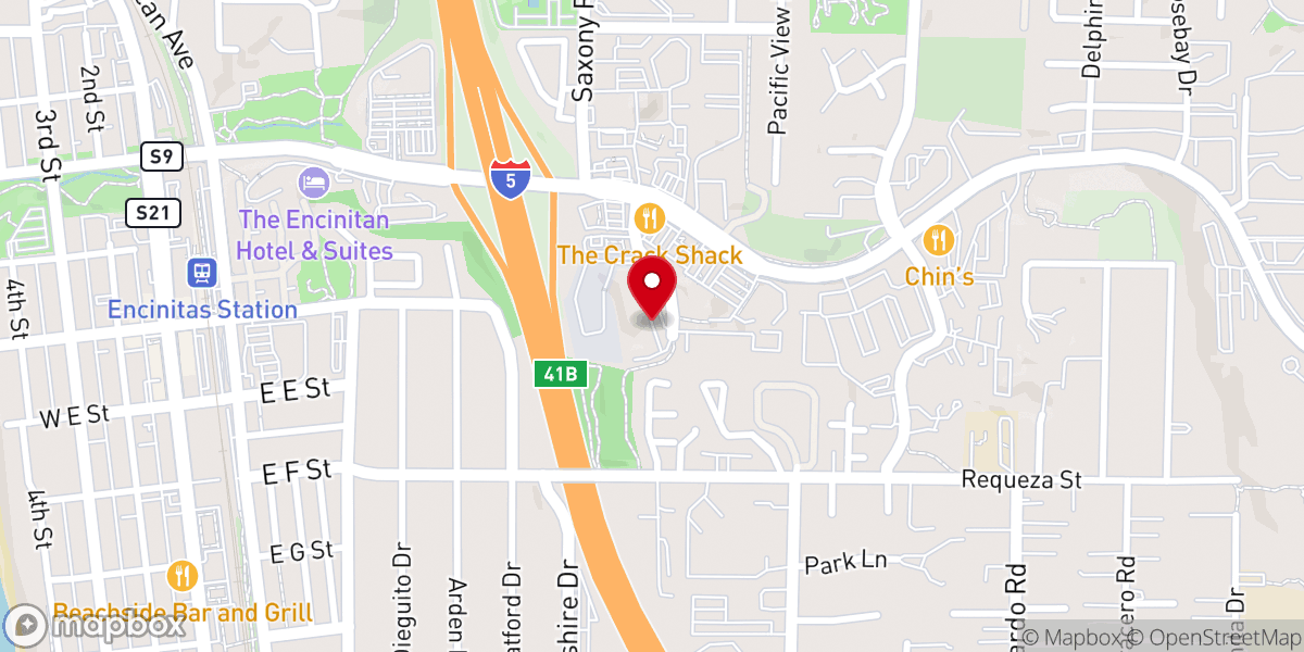 Map showing location of United Methodist Church Park & Ride