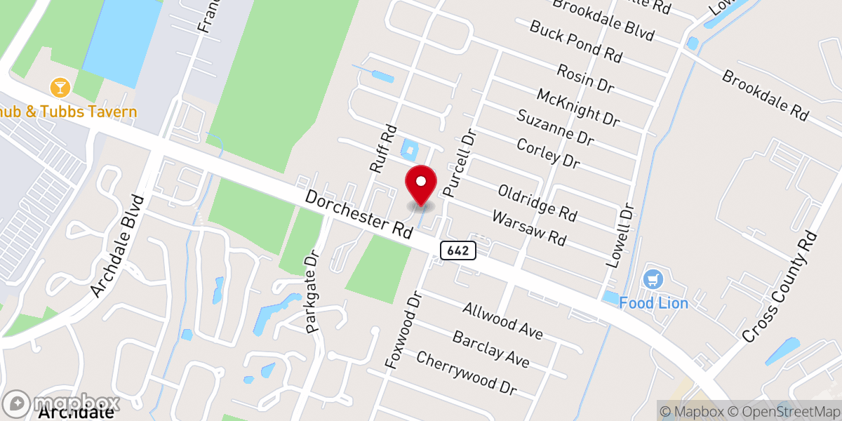 Map showing location of Unity Fellowship Church of Charleston