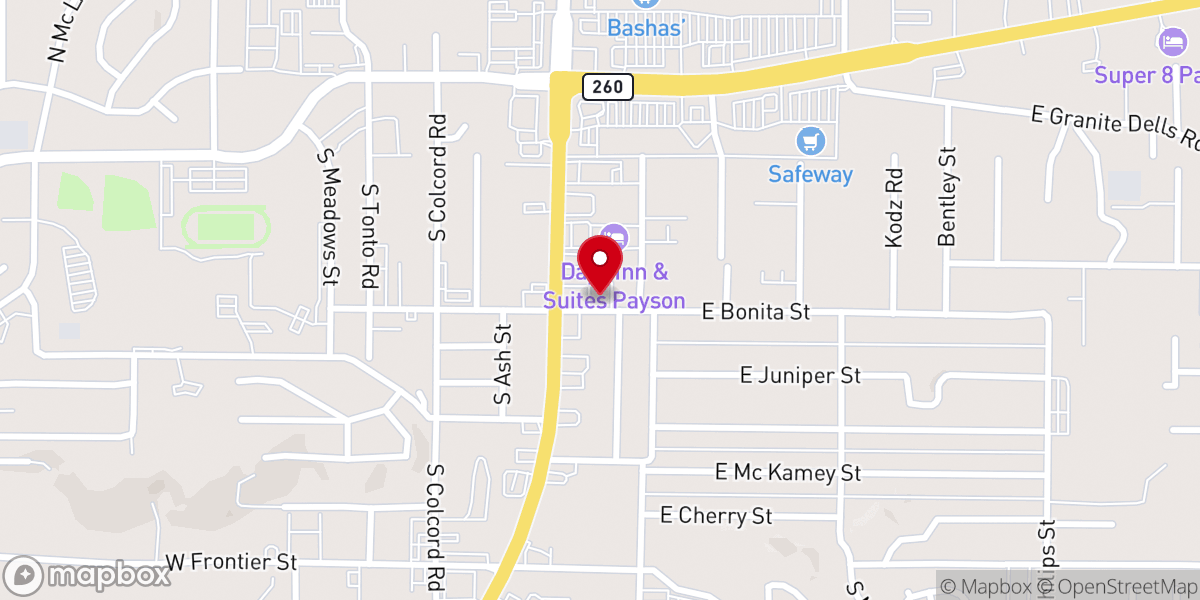 Map showing location of Unity of Payson