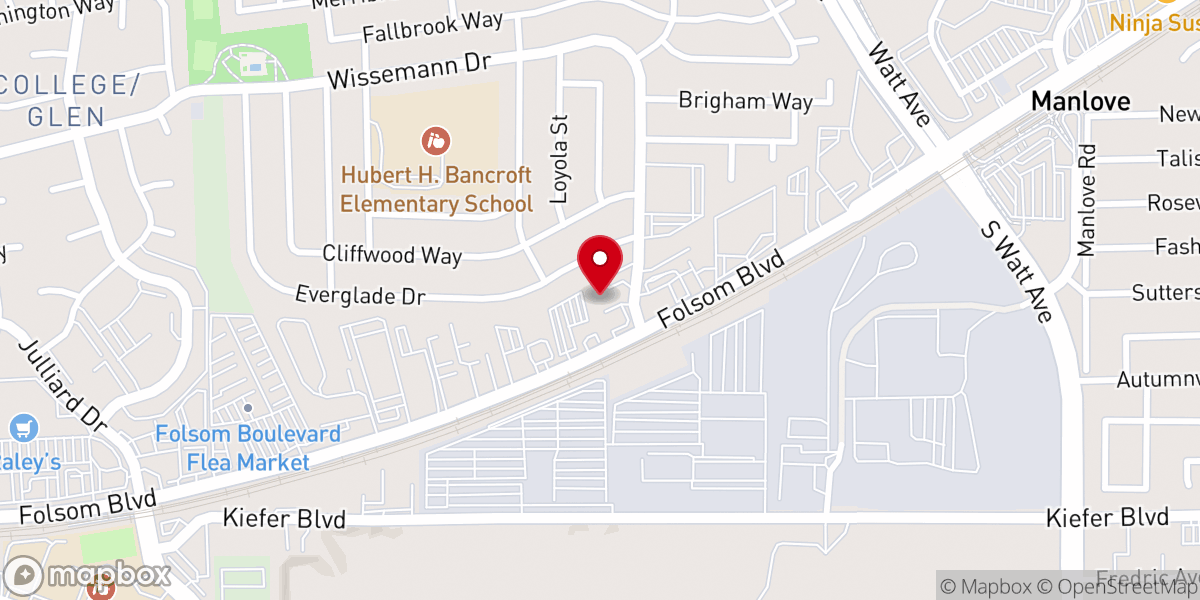Map showing location of Valley Community Church