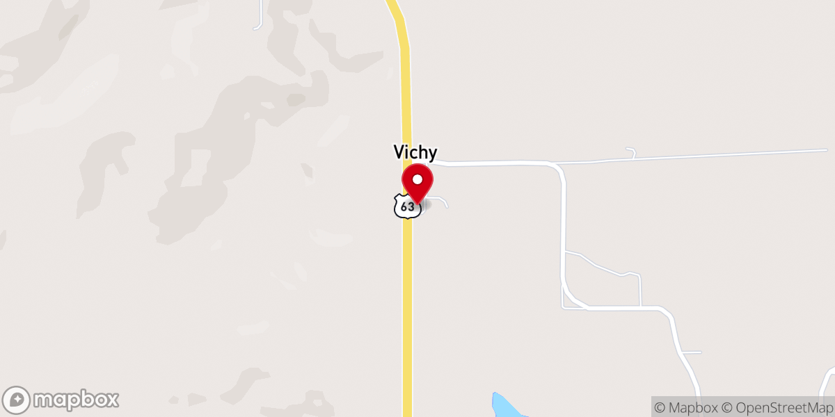 Map showing location of Vichy Community Church
