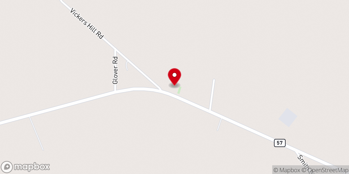 Map showing location of Vickers Hill African Baptist Church