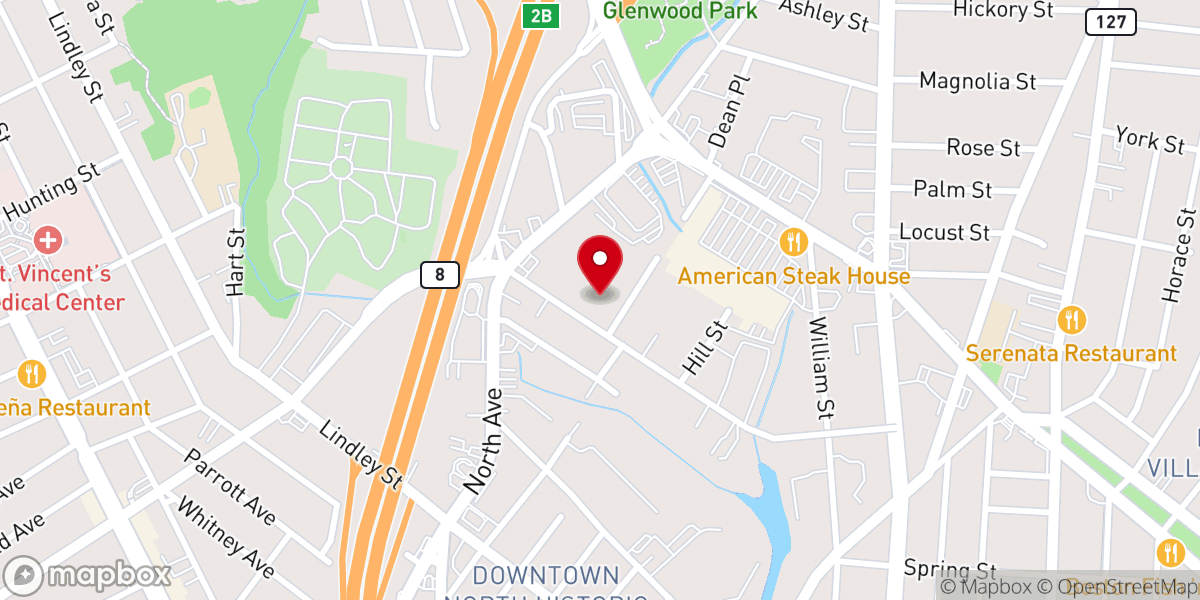 Map showing location of Victory Chapel Christian Fellowship Church