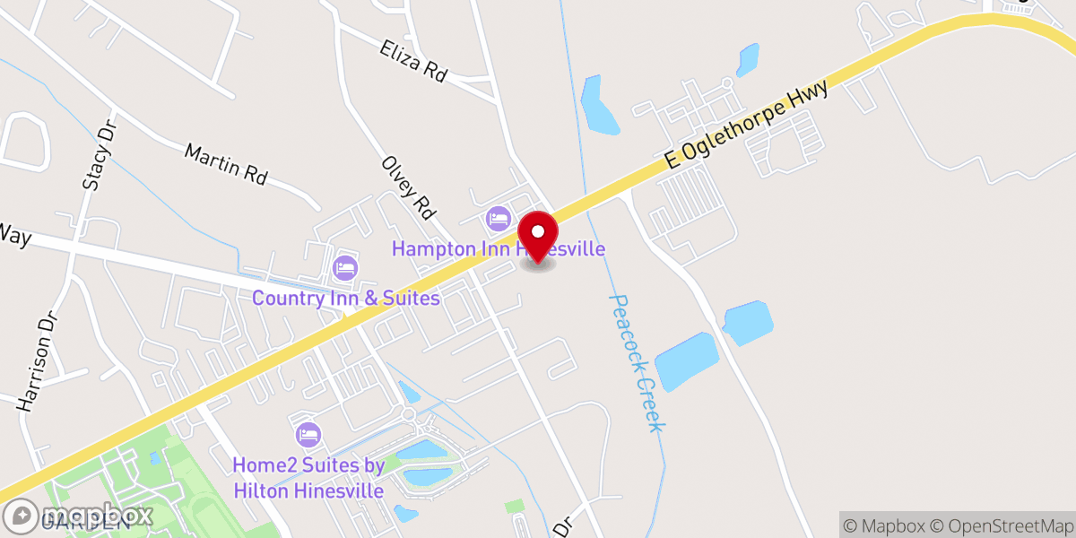Map showing location of Victory Faith Fellowship Center
