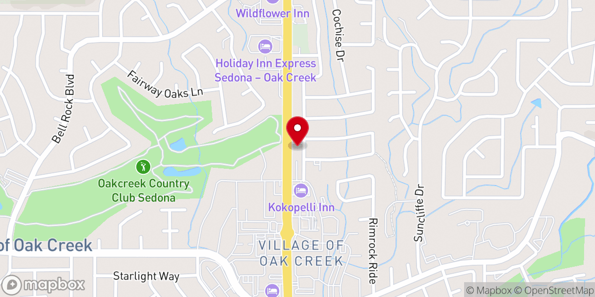 Map showing location of Village Park Baptist Church