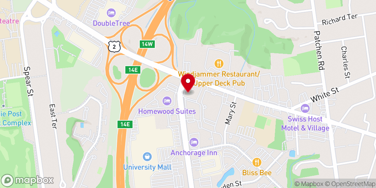 Map showing location of Vintage Inspired Marketplace