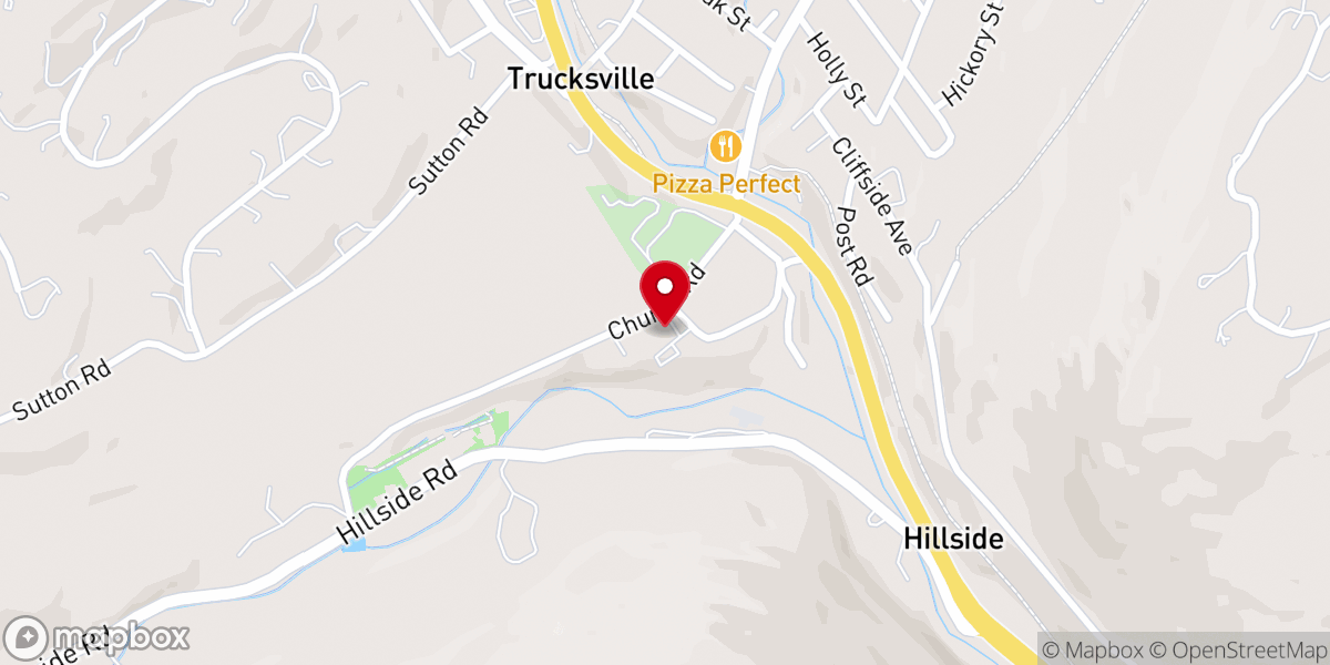 Map showing location of W B District Office of UMC