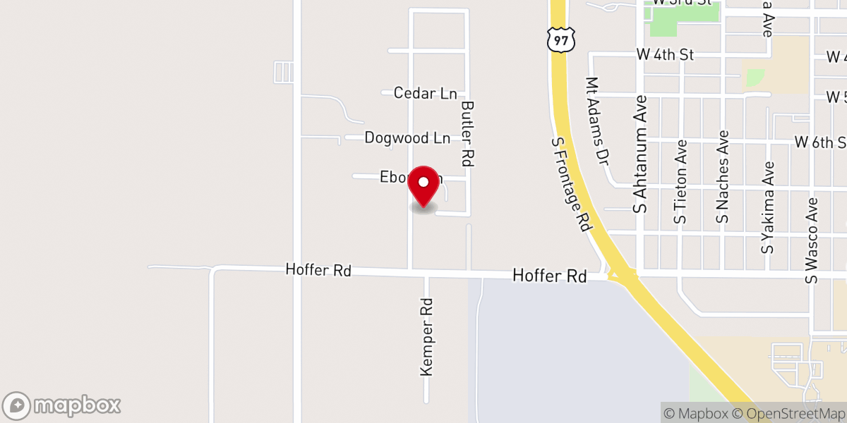 Map showing location of Wapato Bible Baptist