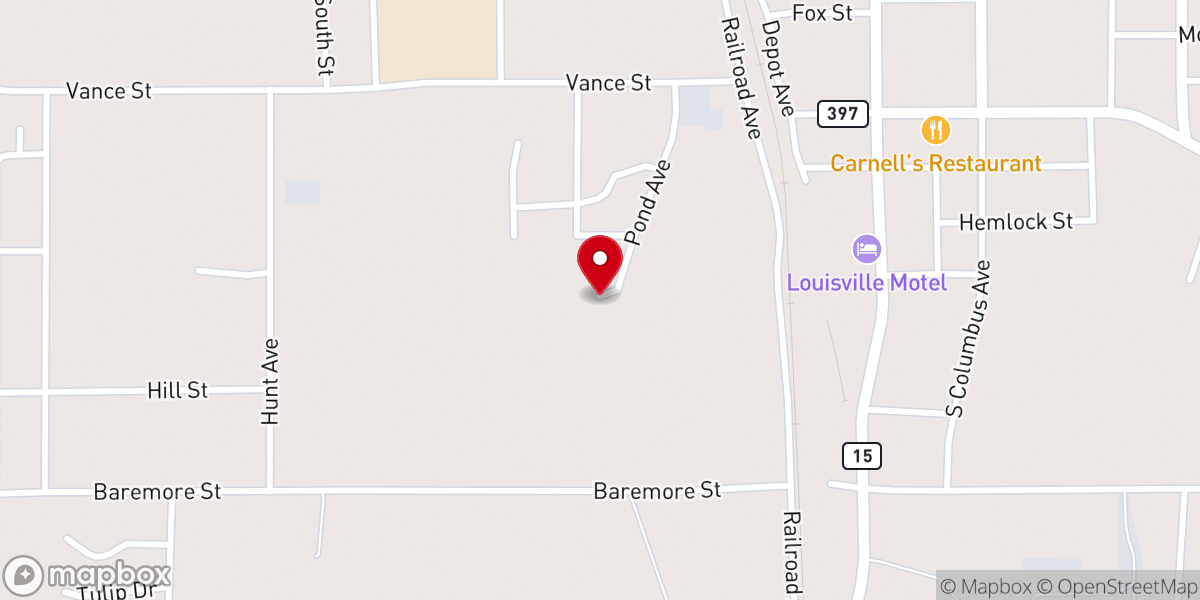 Map showing location of Warren Chapel Church of God