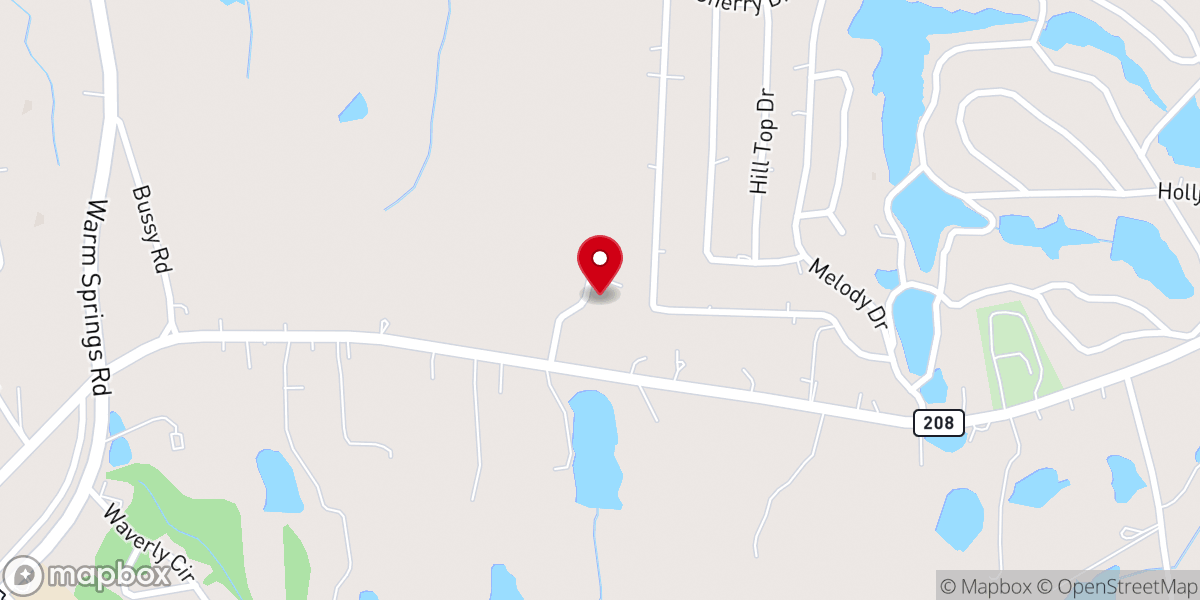 Map showing location of Waverly Hall Christian Academy