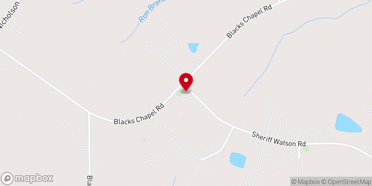 Map showing location of Wayside Evangelical Presbyterian Church