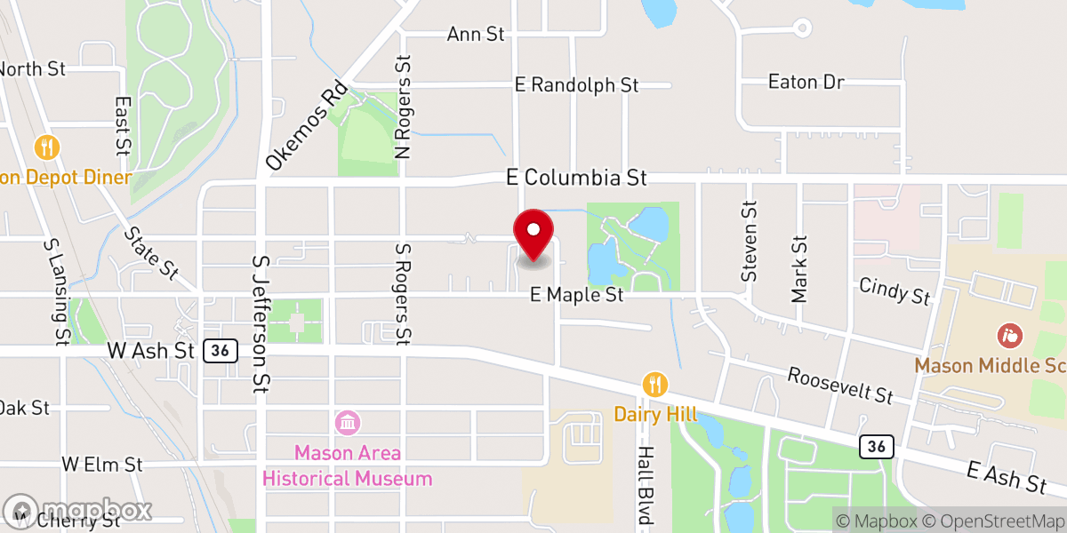 Map showing location of WE CHURCH LANSING