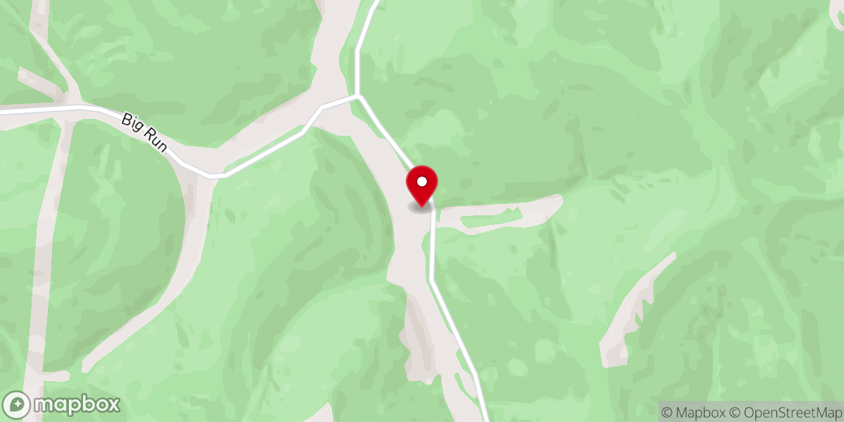 Map showing location of Welcome Baptist Church