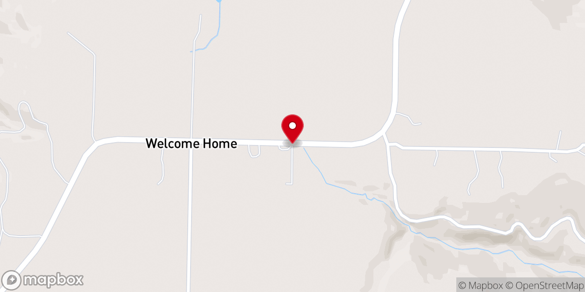 Map showing location of Welcome Home Church