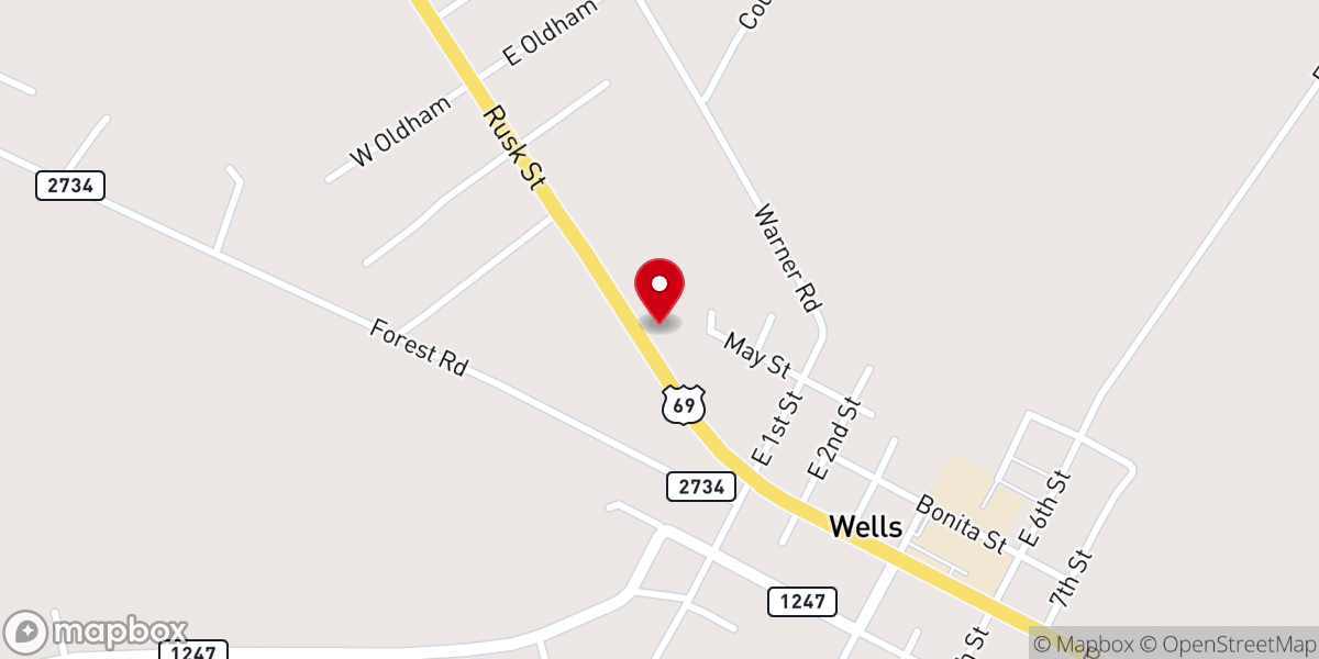 Map showing location of Wells United Christian Fellowship