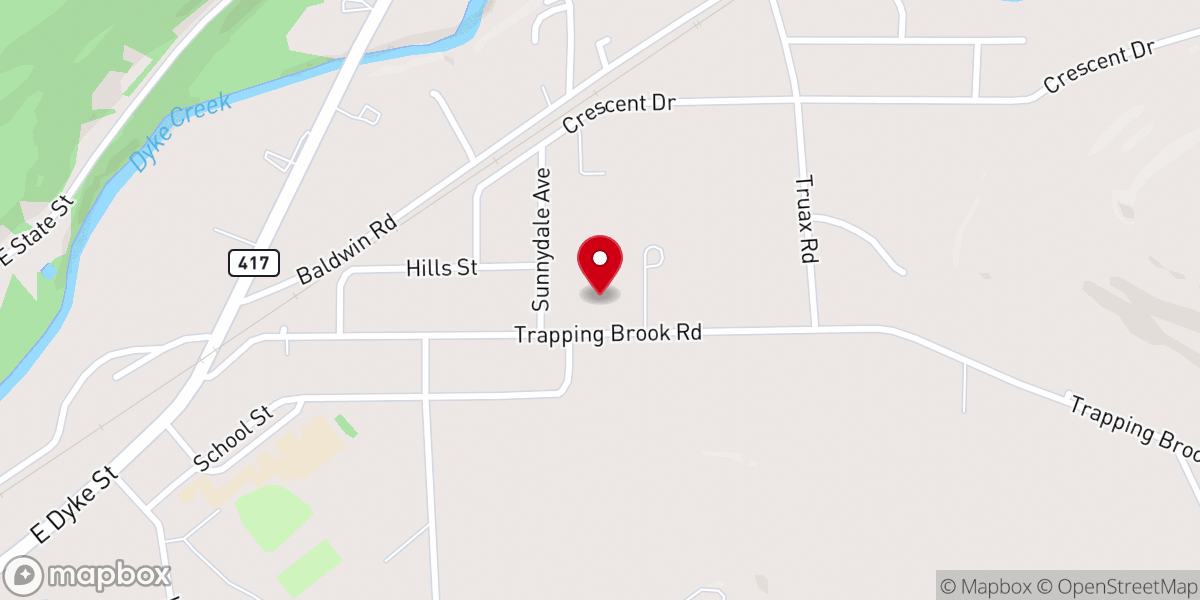 Map showing location of wellsville adventist church