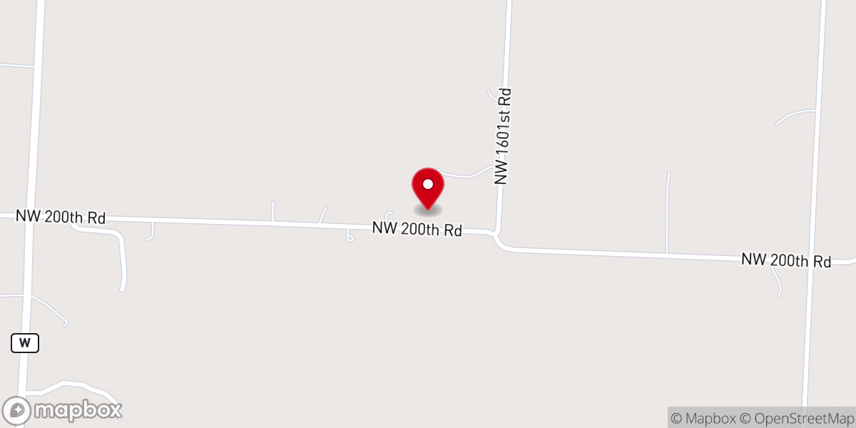 Map showing location of Wesley Chapel Kingsville