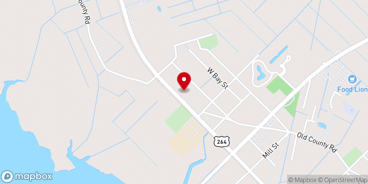 Map showing location of West Belhaven Church of Christ