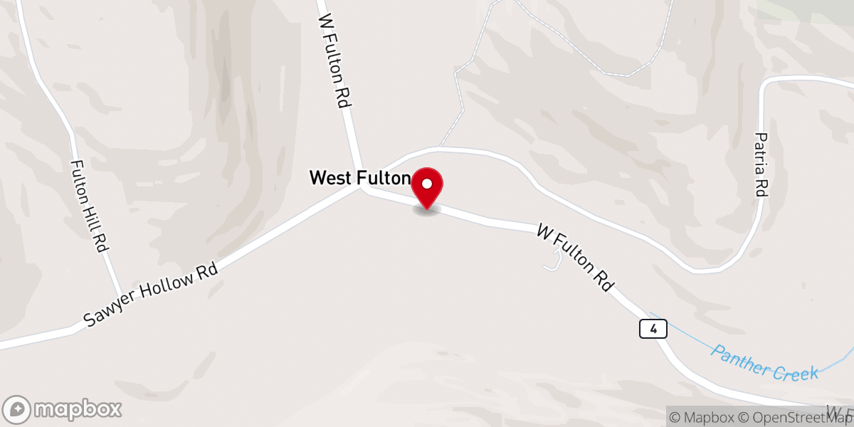 Map showing location of West Fulton Methodist Church