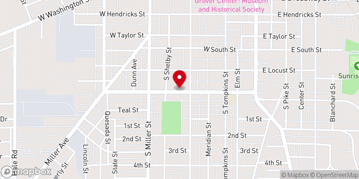 Map showing location of West Street United Methodist
