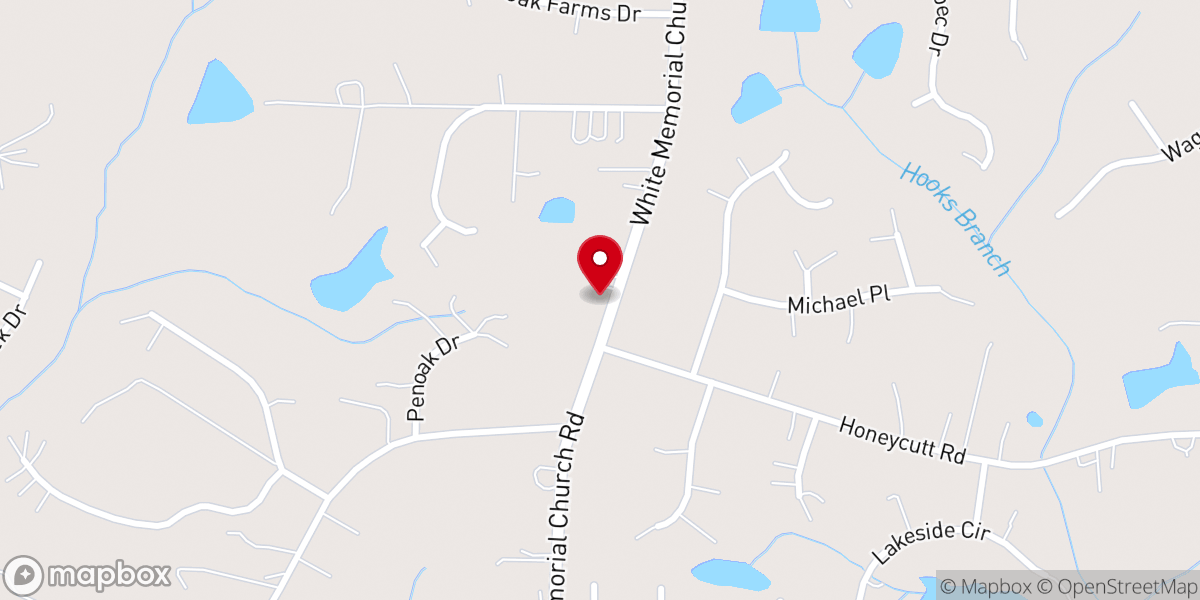 Map showing location of White Memorial Presbyterian