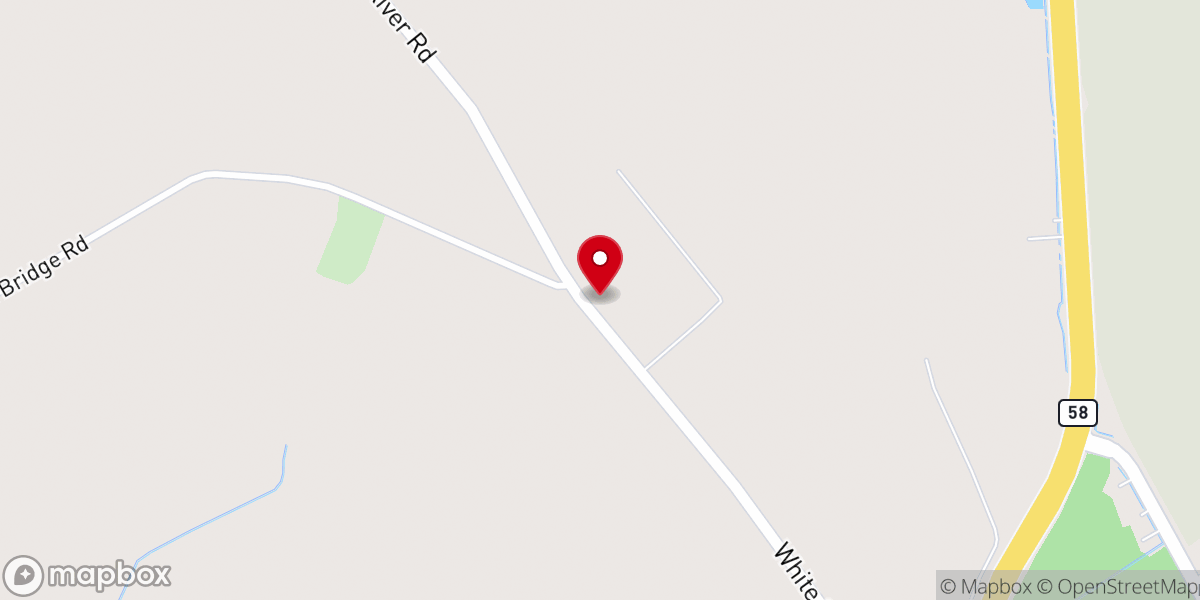 Map showing location of White Oak Missionary Baptist Church