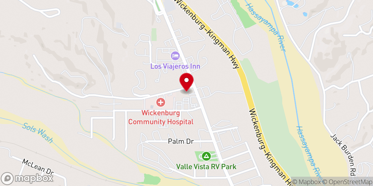 Map showing location of Wickenburg Seventh-day Adventist Church