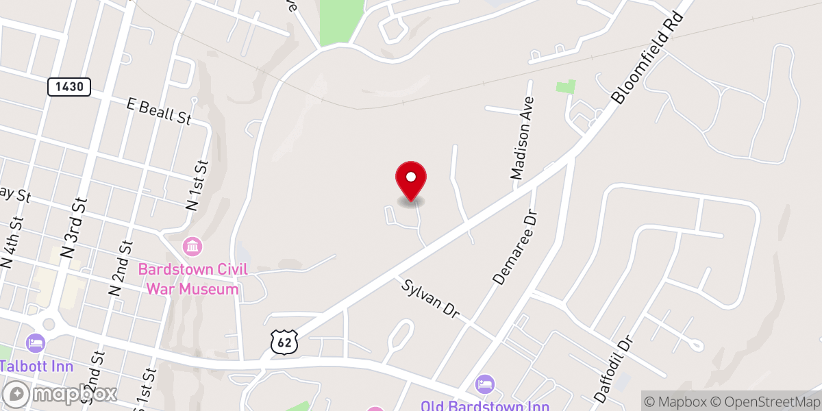 Map showing location of Wickland Baptist Church