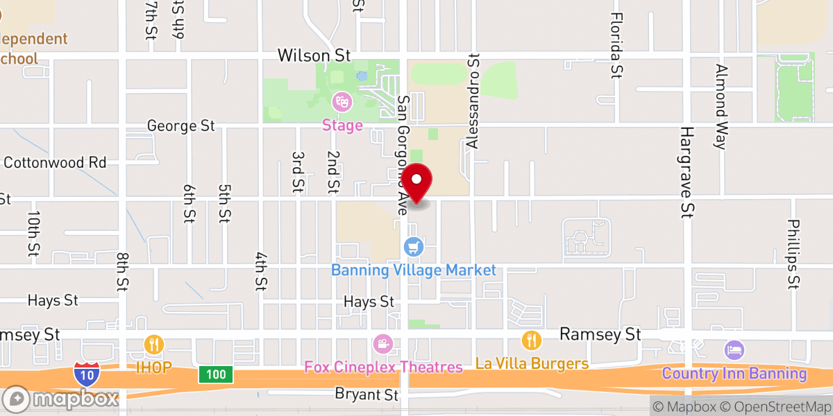 Map showing location of Wiefels & Son Memorial Chapel