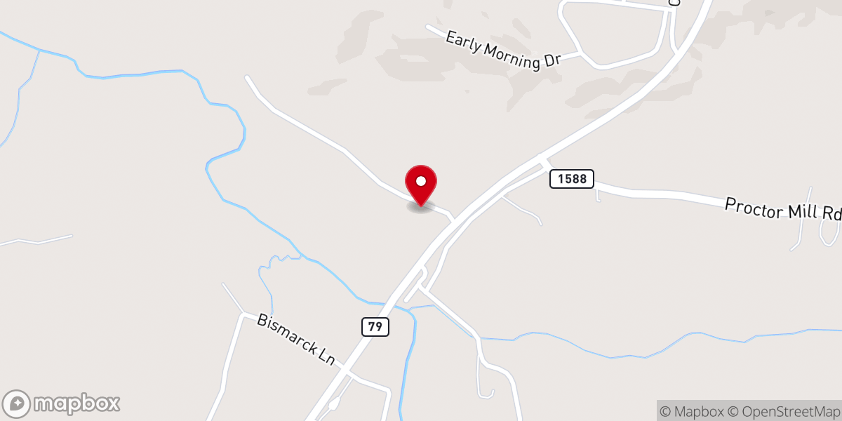 Map showing location of Willow Creek Mennonite Church