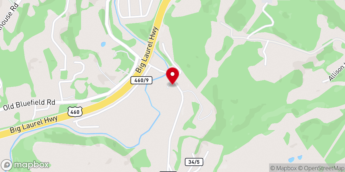 Map showing location of Willowbrook Baptist Church