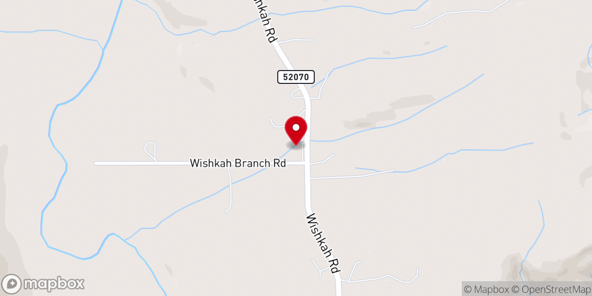 Map showing location of Wishkah Valley Community Church