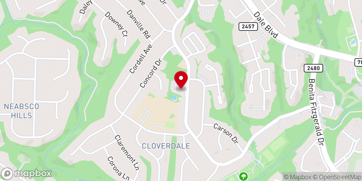 Map showing location of Woodbridge Ghanaian Seventh-day Adventist Church