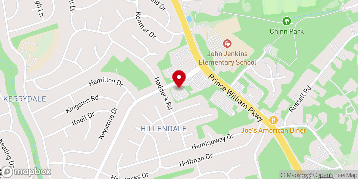 Map showing location of Woodbridge Route 1 SDA Church